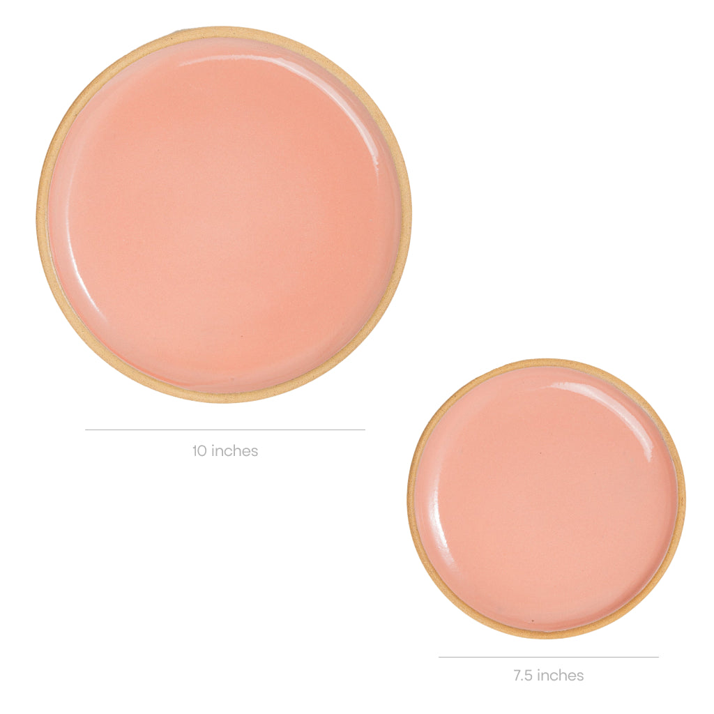 apricot-large-and-small-plate-set