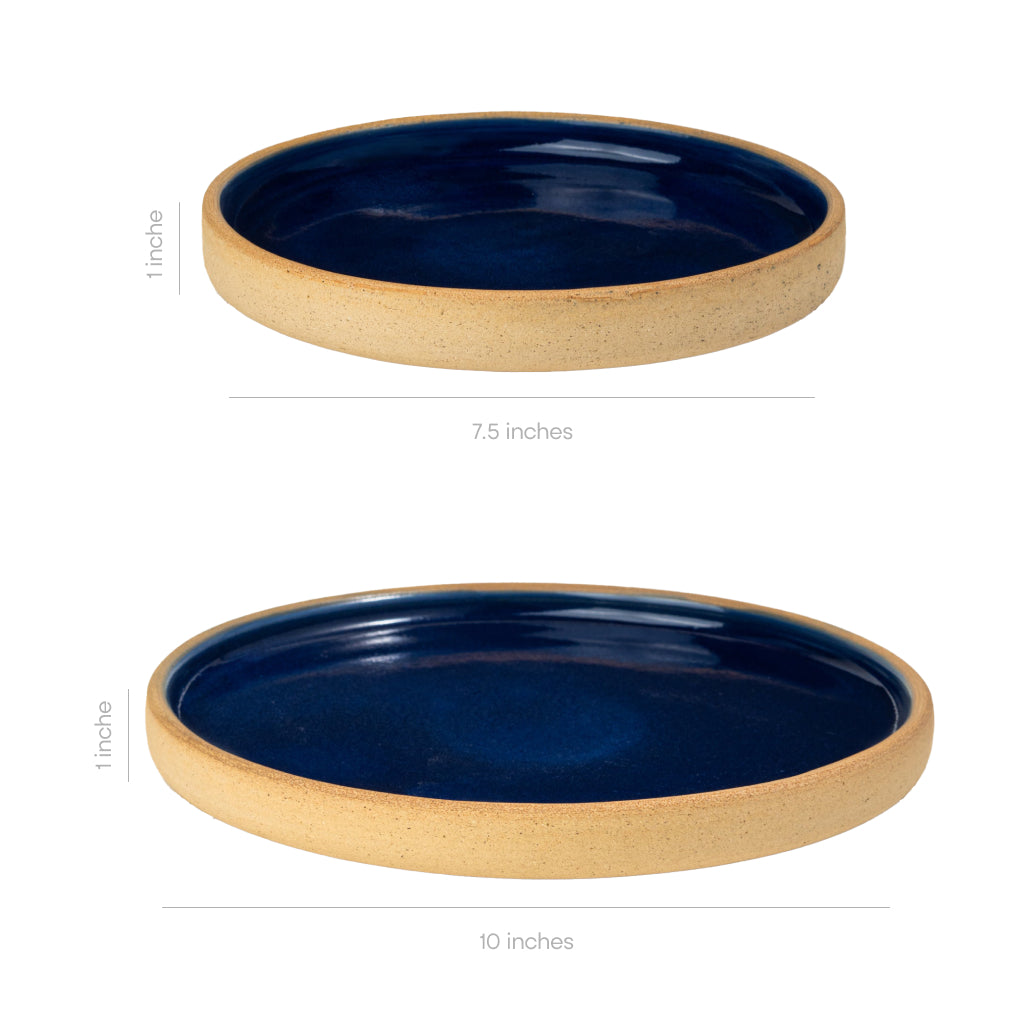 blue-large-and-small-plate-set