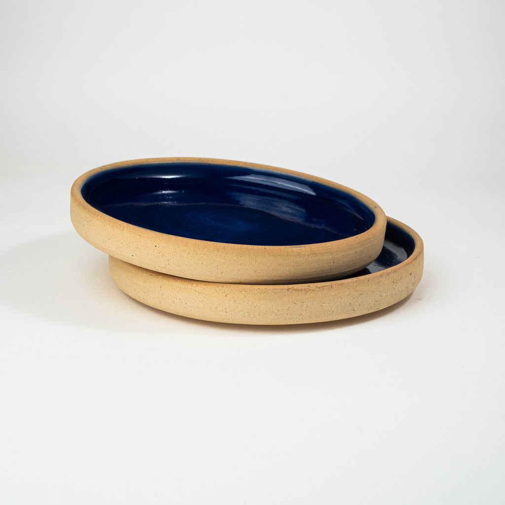 cobalt-rimmed-small-plate-set