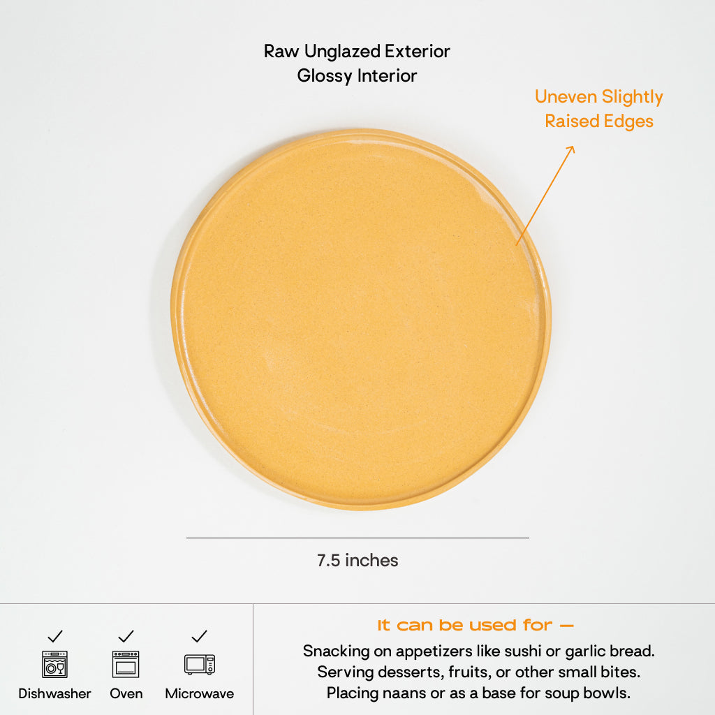 Cheddar Plate Misfits Small Plate Cheddar | 8 inches | Yellow – Lagavi